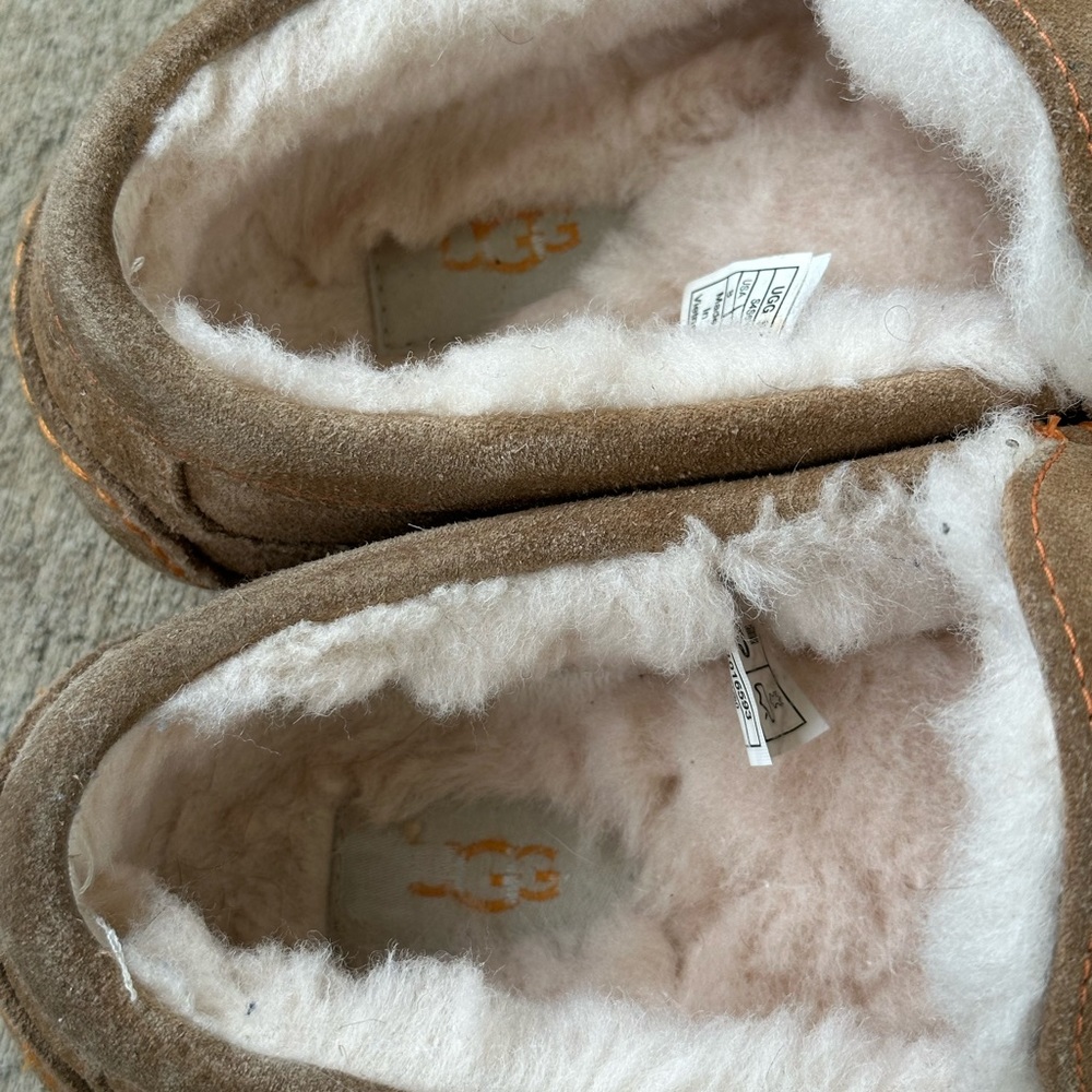 UGG 1016593 suede shearling ASCOT slippers 8M euro 41 - Picture 6 of 6